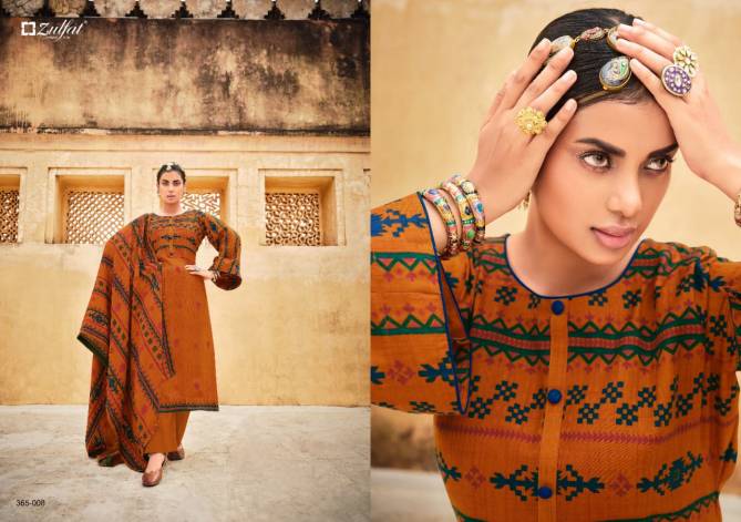 Zulfat Winter Love Digital Printed Winter Casual Wear Latest Design Pashmina Collection